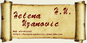 Helena Uzanović vizit kartica